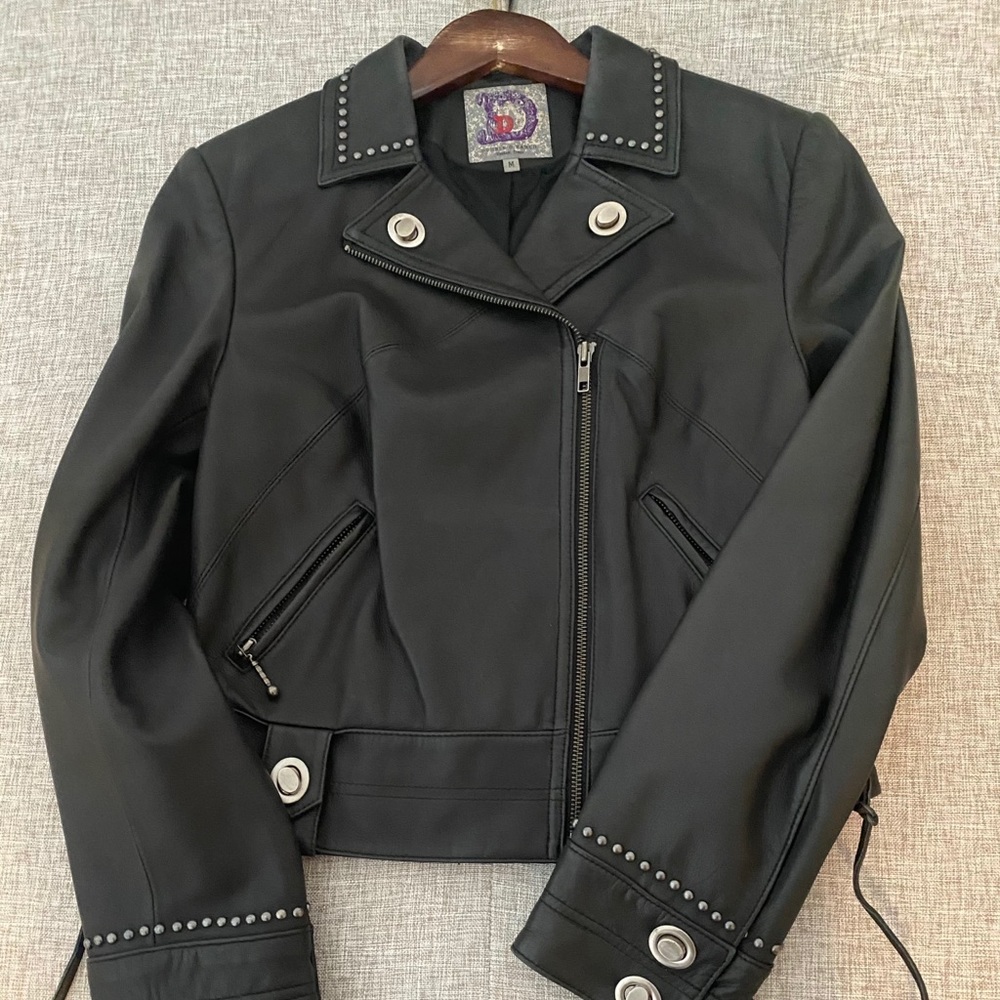 Double D Ranch Motorcycle Style Jacket - Picture 2 of 3